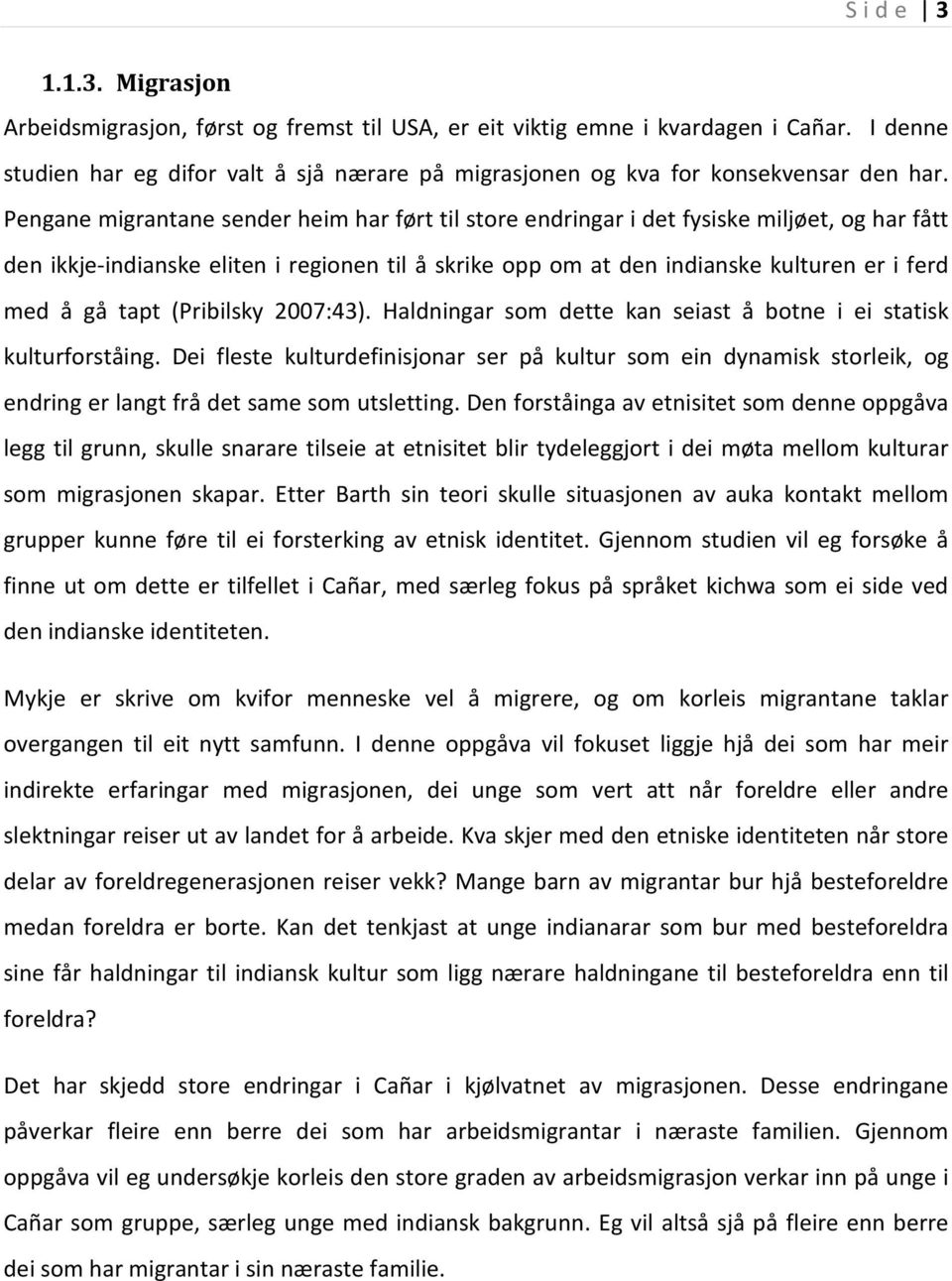 majoritetskultur og nordamerikansk kultur? Etnisitet handlar i stor grad om sjølvidentifisering, og eg er ute etter å forstå korleis dei unge sjølve handsamar den etniske identiteten sin i kvardagen.