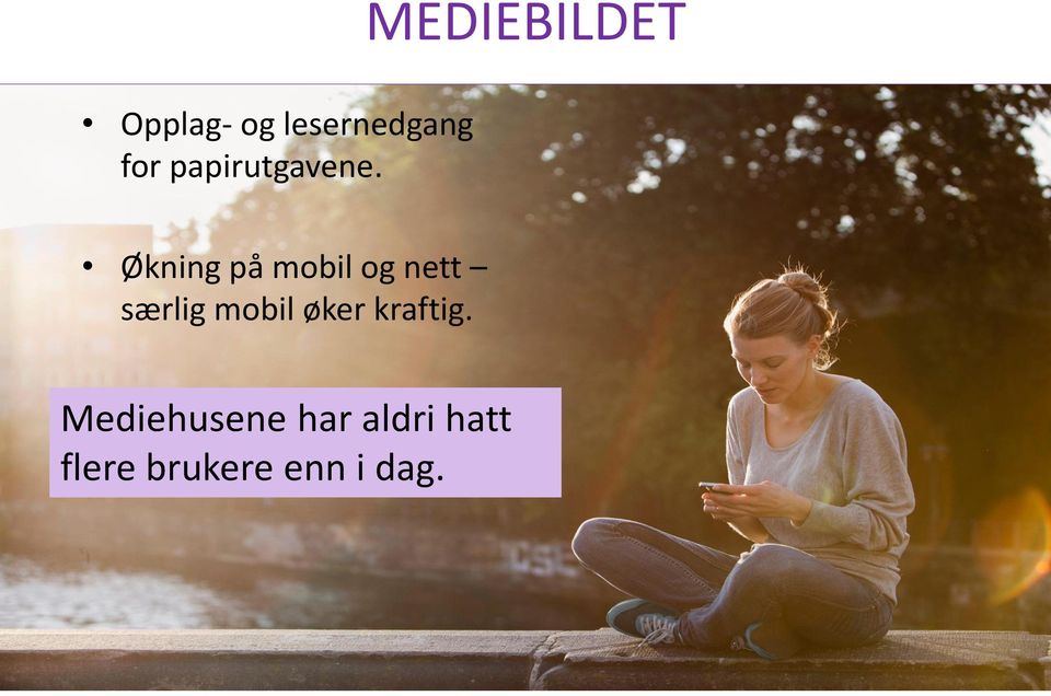 særlig mobil øker kraftig.