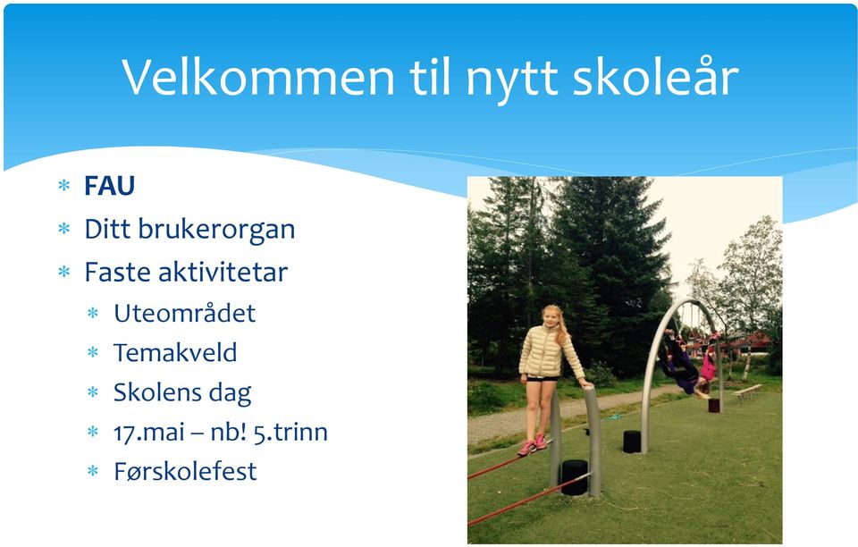 Uteområdet Temakveld