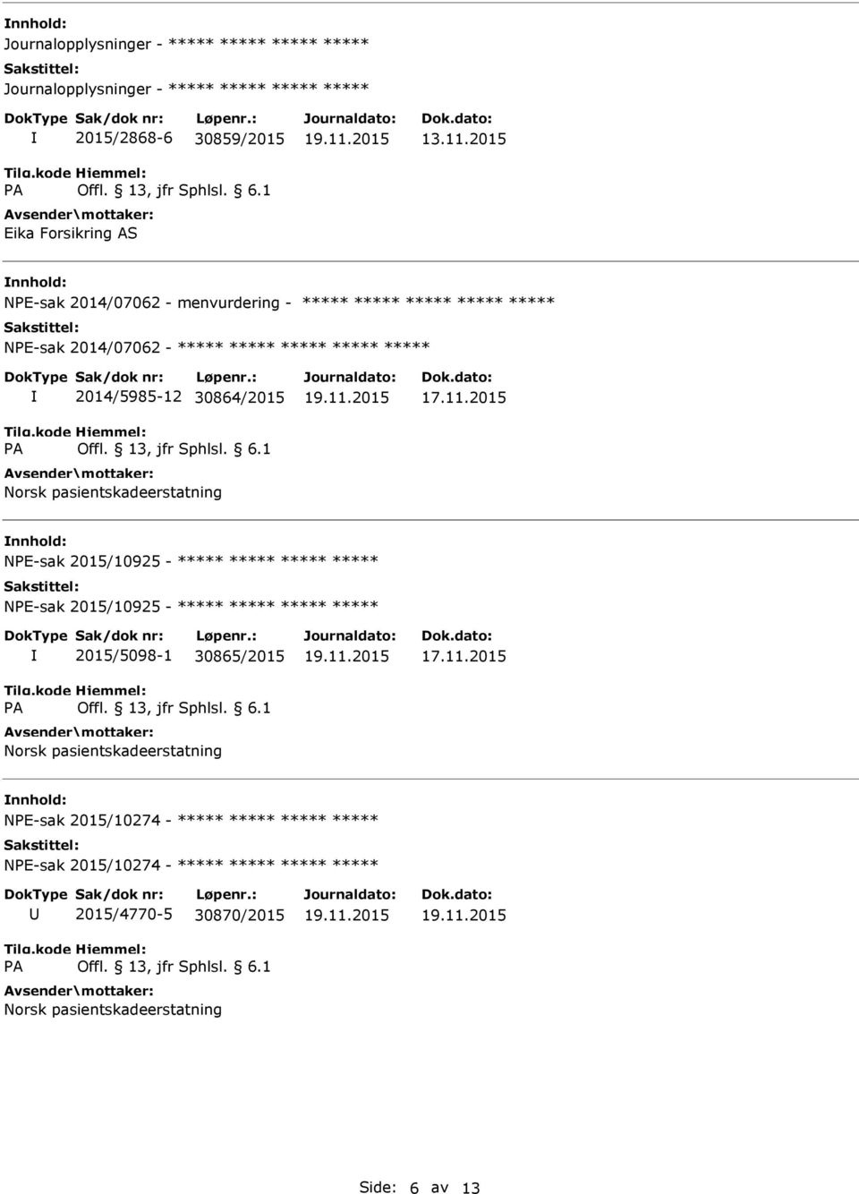 2015 nnhold: NE-sak 2014/07062 - menvurdering - NE-sak 2014/07062-2014/5985-12