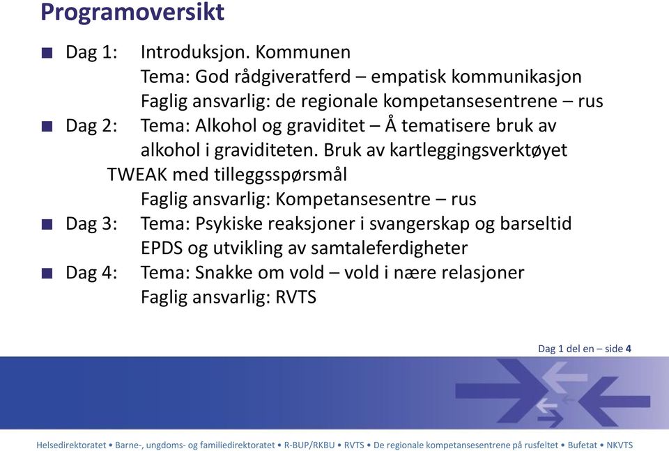 Alkohol og graviditet Å tematisere bruk av alkohol i graviditeten.