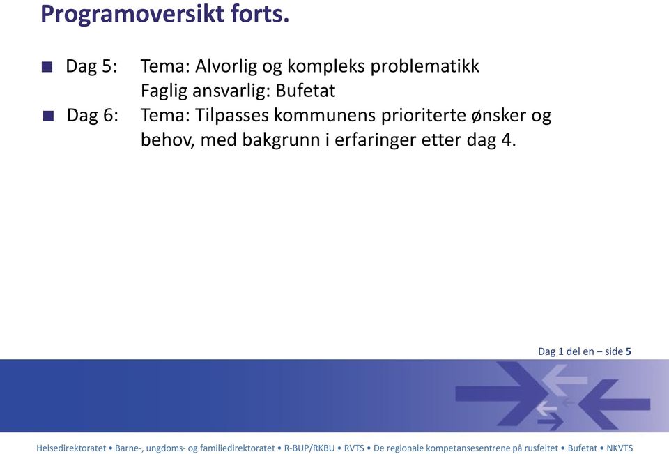 Faglig ansvarlig: Bufetat Tema: Tilpasses kommunens