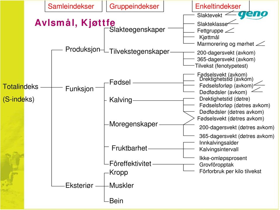 Fødselsvekt (avkom) Drektighetstid (avkom) Fødselsforløp (avkom) Dødfødsler (avkom) Drektighetstid (døtre) Fødselsforløp (døtres avkom) Dødfødsler (døtres avkom) Fødselsvekt