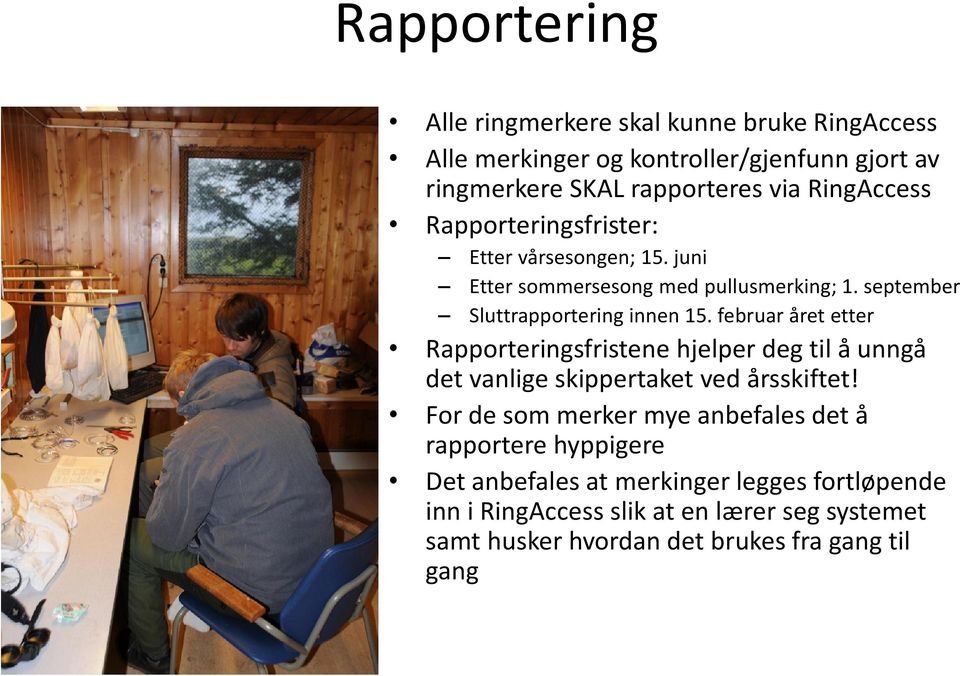 februar året etter Rapporteringsfristene hjelper deg til å unngå det vanlige skippertaket ved årsskiftet!