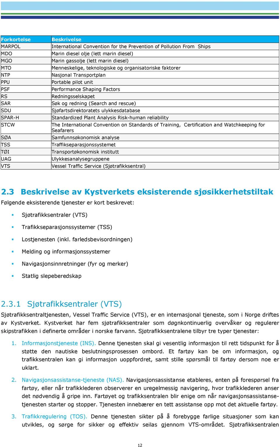 redning (Search and rescue) Sjøfartsdirektoratets ulykkesdatabase Standardized Plant Analysis Risk-human reliability The International Convention on Standards of Training, Certification and