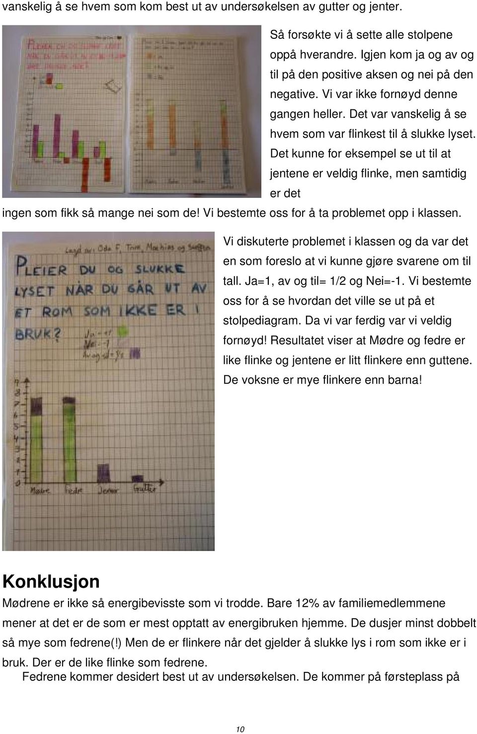 Det kunne for eksempel se ut til at jentene er veldig flinke, men samtidig er det ingen som fikk så mange nei som de! Vi bestemte oss for å ta problemet opp i klassen.