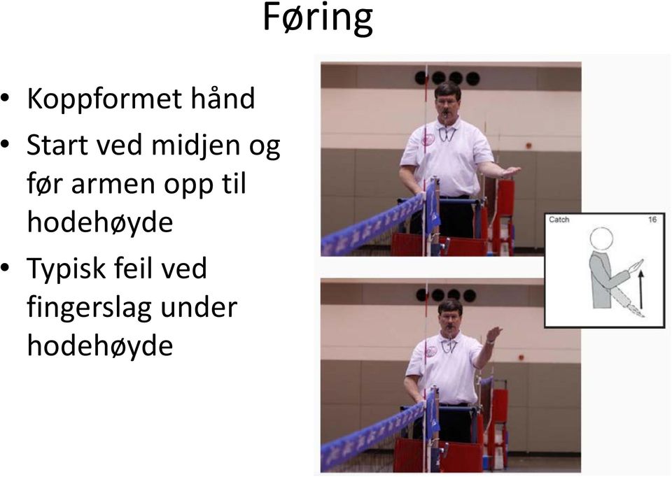 til hodehøyde Typisk feil