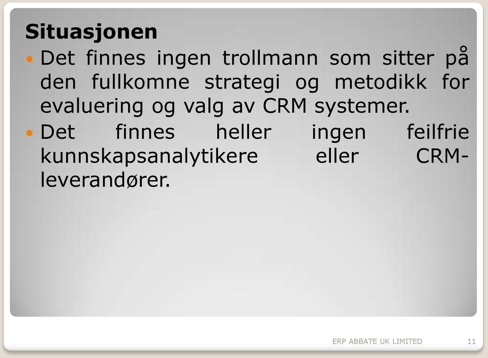 CRM systemer.