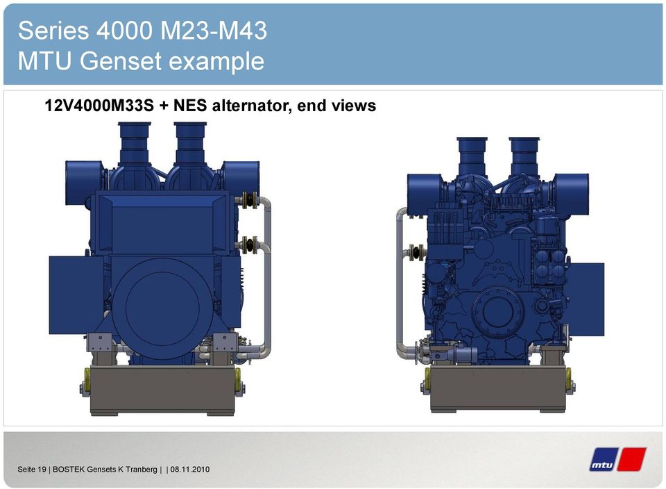 alternator, end views