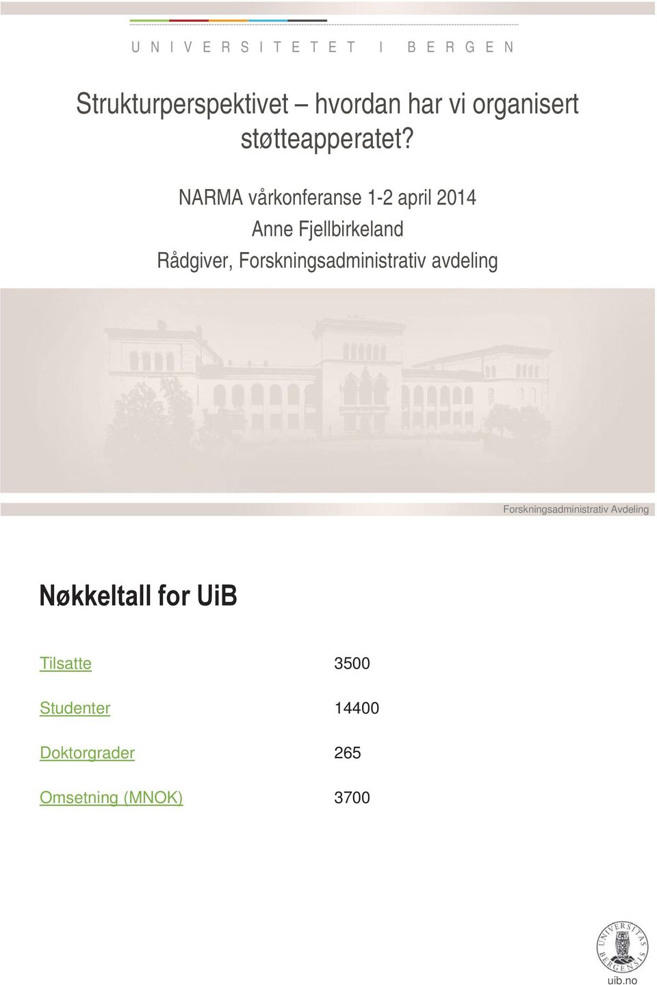 NARMA vårkonferanse 1-2 april 2014 Anne Fjellbirkeland Rådgiver,