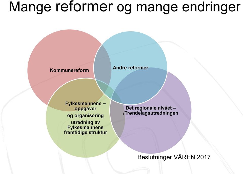 utredning av Fylkesmannens fremtidige struktur Det