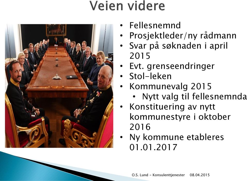 grenseendringer Stol-leken Kommunevalg 2015 Nytt valg