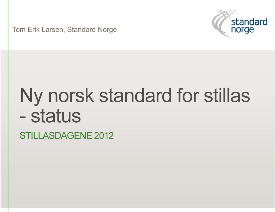 norsk standard for