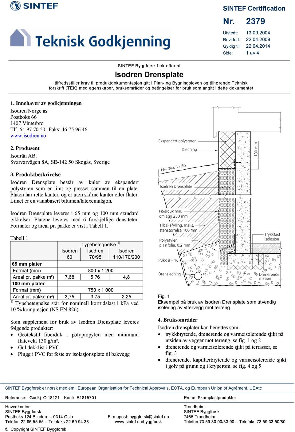 2009 Gyldig til: 22.04.