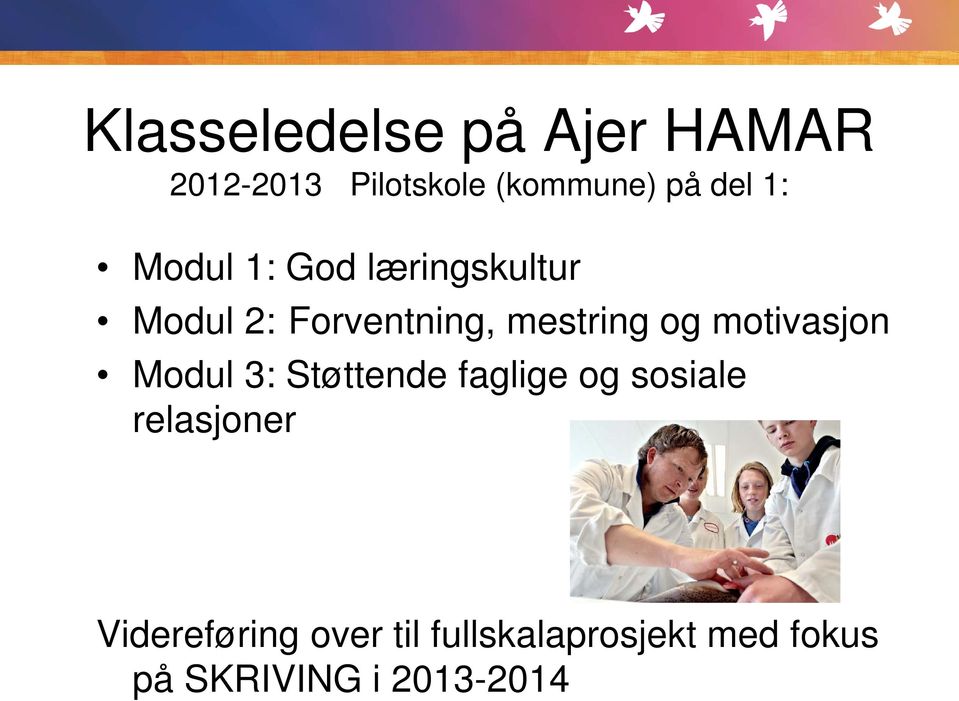 motivasjon Modul 3: Støttende faglige og sosiale relasjoner