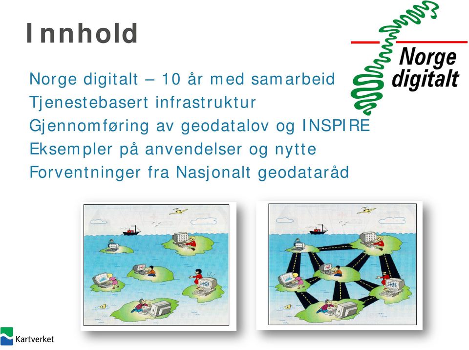 geodatalov og INSPIRE Eksempler på