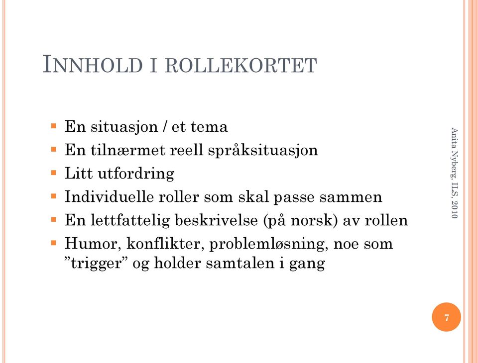 sammen En lettfattelig beskrivelse (på norsk) av rollen Humor,