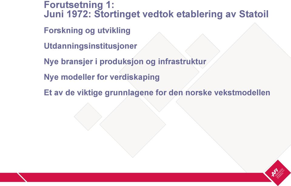 bransjer i produksjon og infrastruktur Nye modeller for