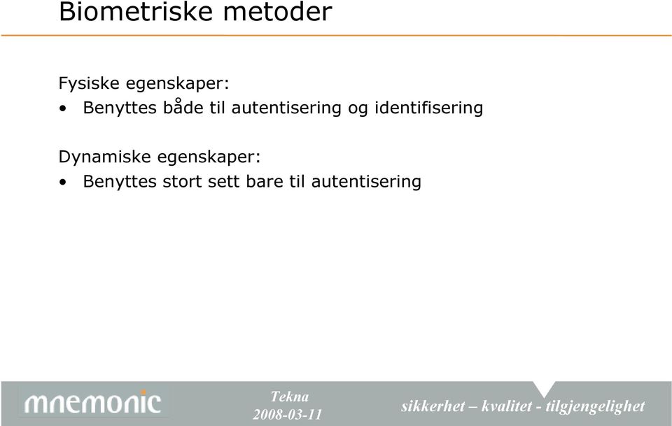 autentisering og identifisering