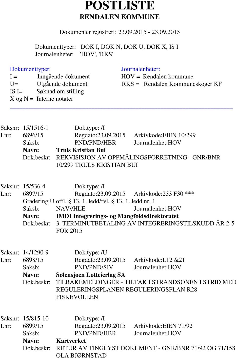 13, 1. ledd nr. 1 Saksb: NAV//HLE Journalenhet:HOV Navn: IMDI Integrerings- og Mangfoldsdirektoratet Dok.beskr: 3. TERMINUTBETALING AV INTEGRERINGSTILSKUDD ÅR 2-5 FOR 2015 Saksnr: 14/1290-9 Dok.