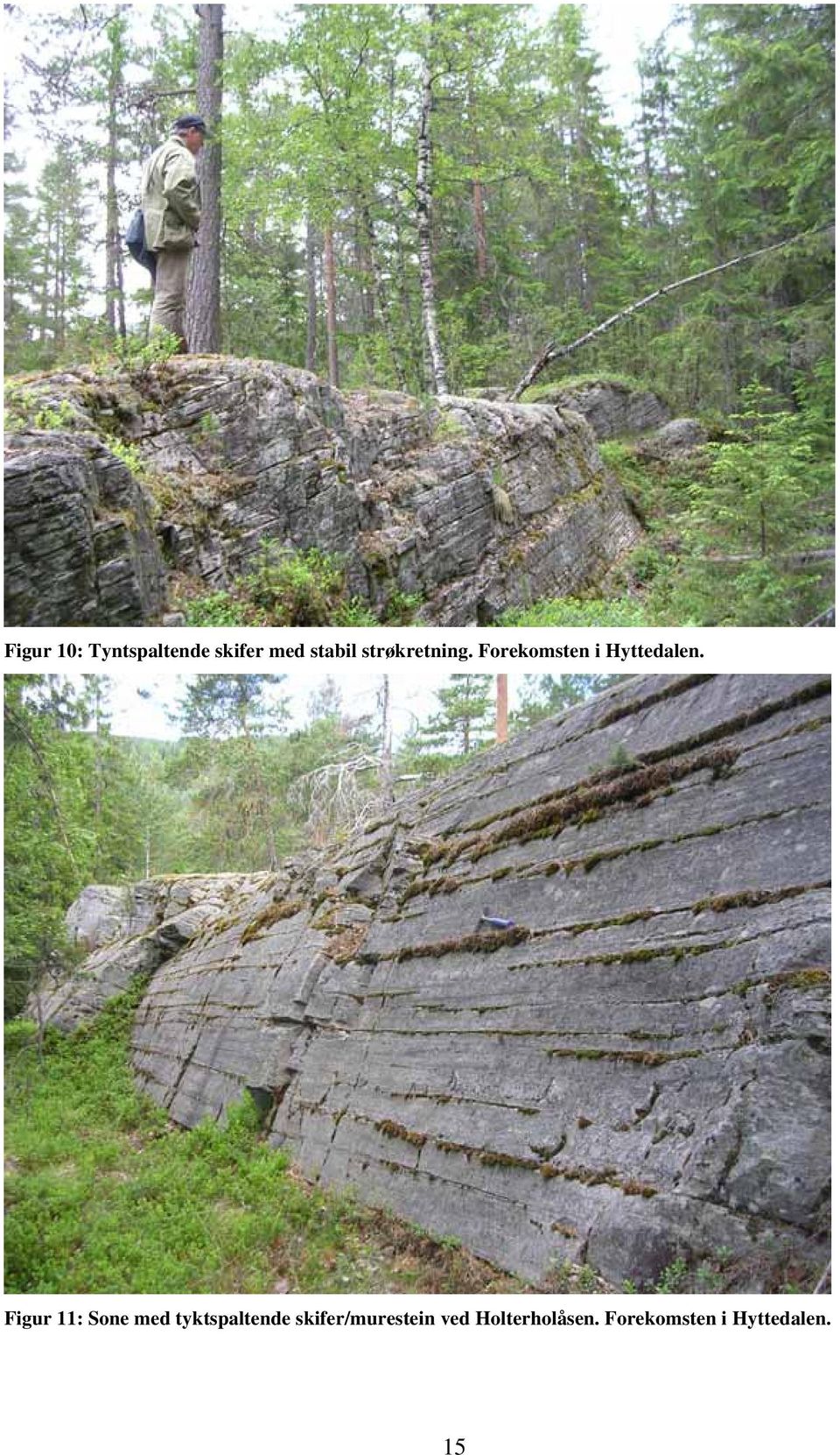 Figur 11: Sone med tyktspaltende