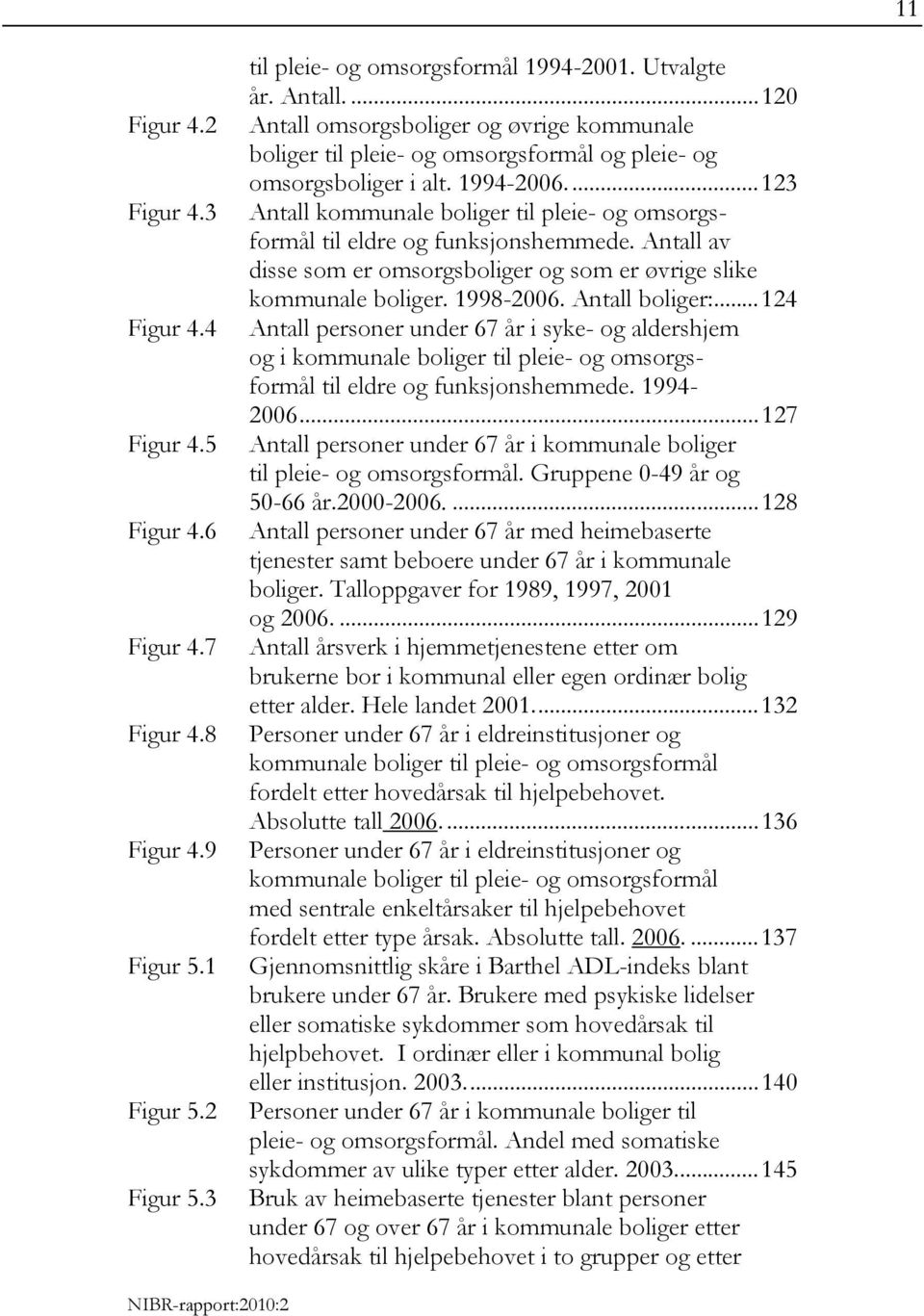 ... 123 Antall kommunale boliger til pleie- og omsorgsformål til eldre og funksjonshemmede. Antall av disse som er omsorgsboliger og som er øvrige slike kommunale boliger. 1998-2006. Antall boliger:.