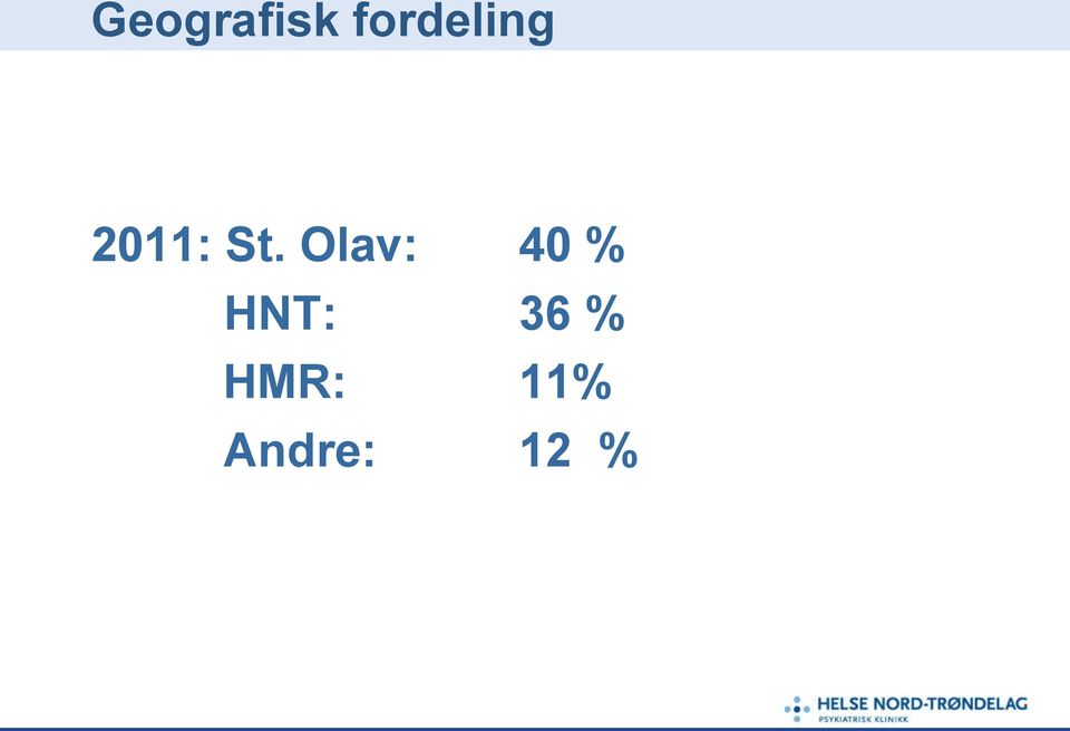 St. Olav: 40 %