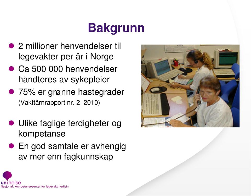 hastegrader (Vakttårnrapport nr.