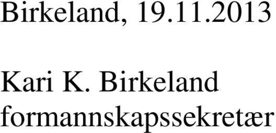 Birkeland