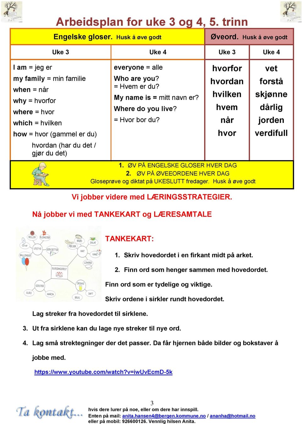 My name is = mitt navn er? Where do you live? = Hvor bor du? hvorfor hvordan hvilken hvem når hvor vet forstå skjønne dårlig jorden verdifull hvordan (har du det / gjør du det) 1.