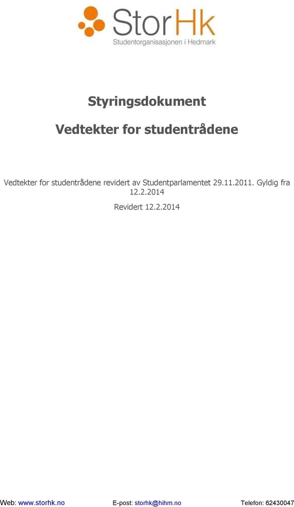 studentrådene revidert av