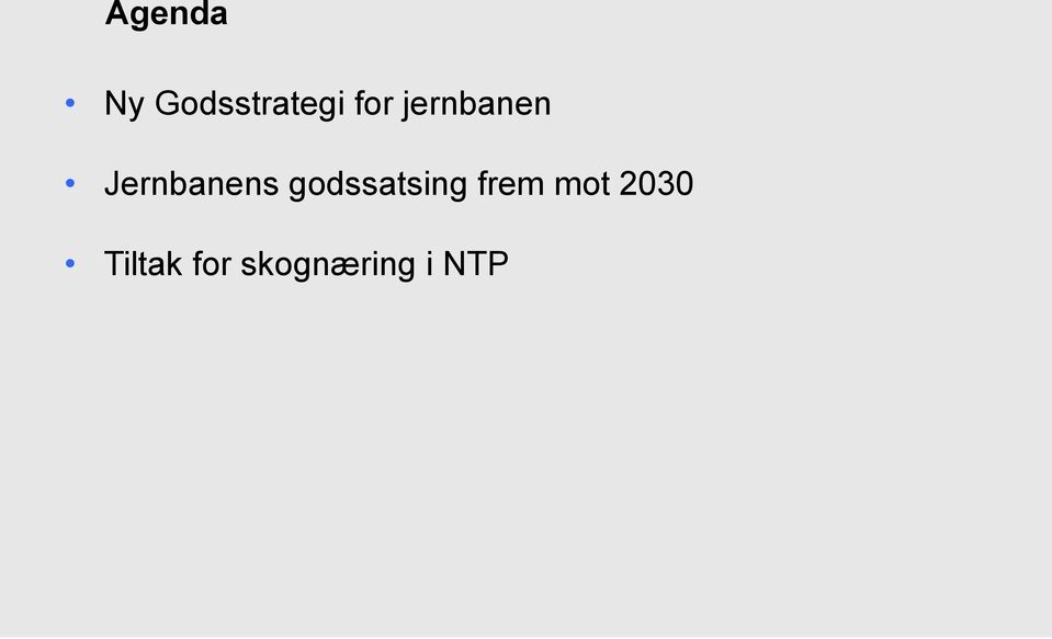 godssatsing frem mot 2030