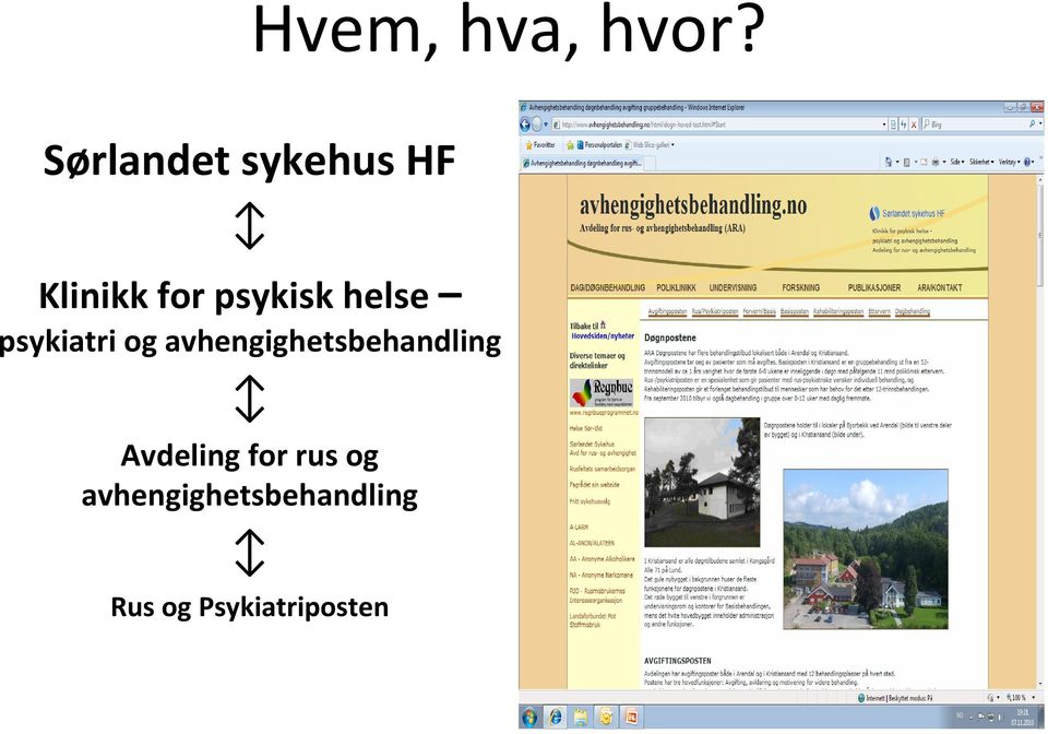 helse psykiatri og avhengighetsbehandling