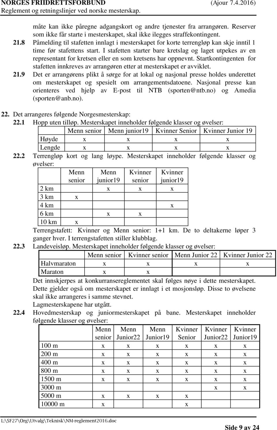 I stafetten starter bare kretslag og laget utpekes av en representant for kretsen eller en som kretsens har oppnevnt.