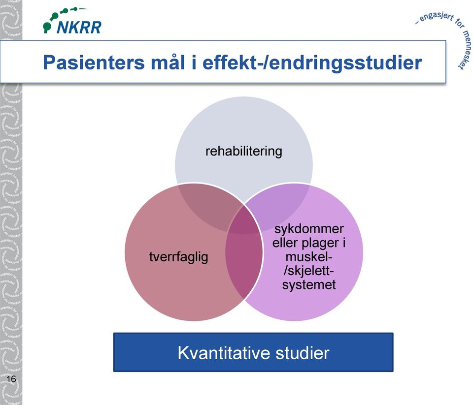 rehabilitering tverrfaglig