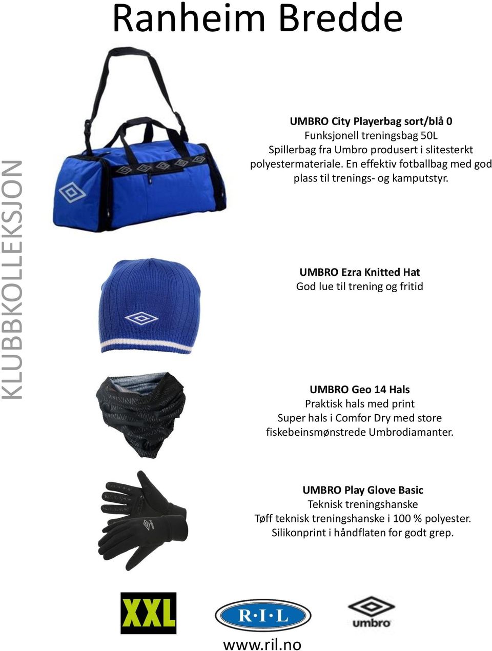 UMBRO Ezra Knitted Hat God lue til trening og fritid UMBRO Geo 14 Hals Praktisk hals med print Super hals i Comfor Dry med