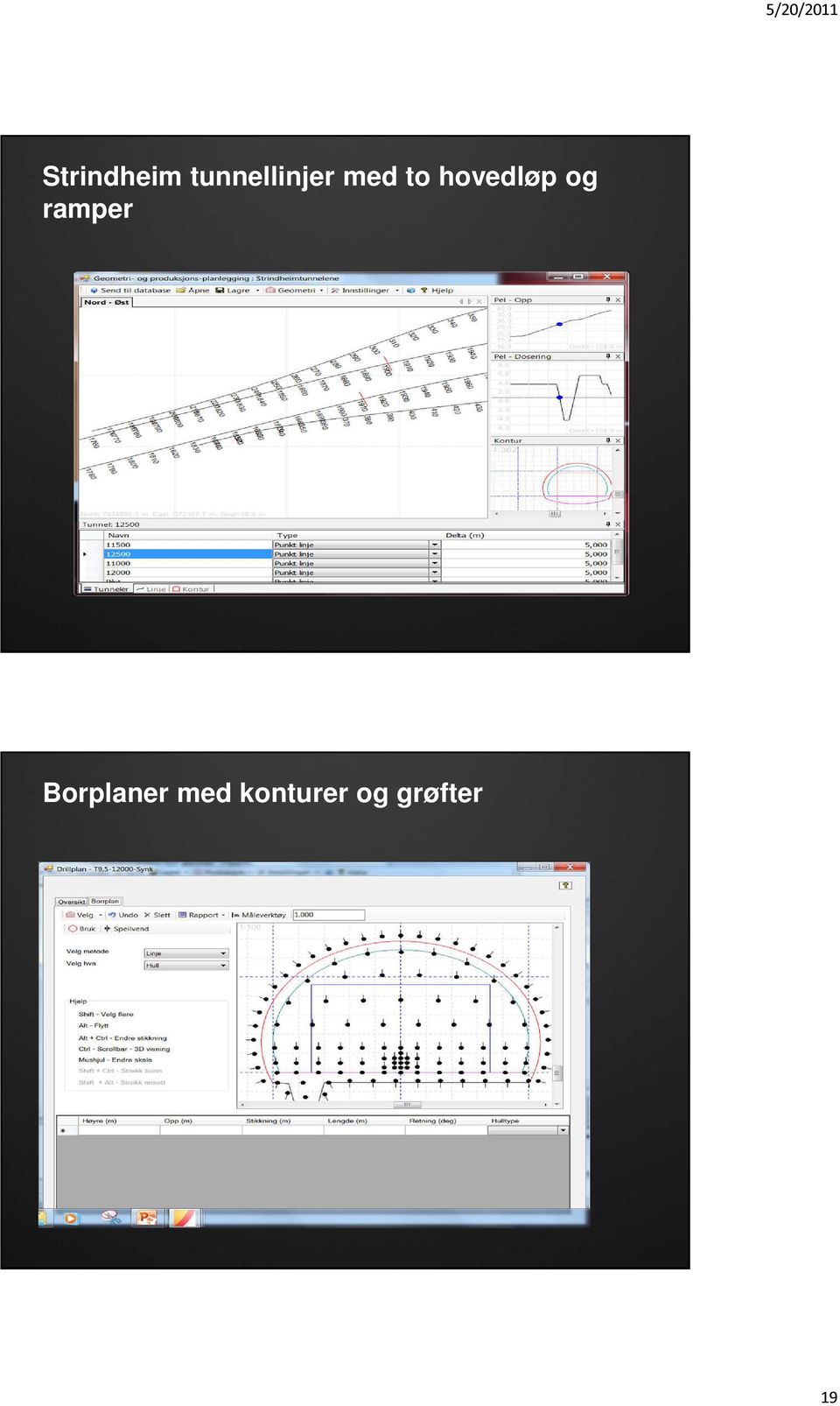 hovedløp og ramper