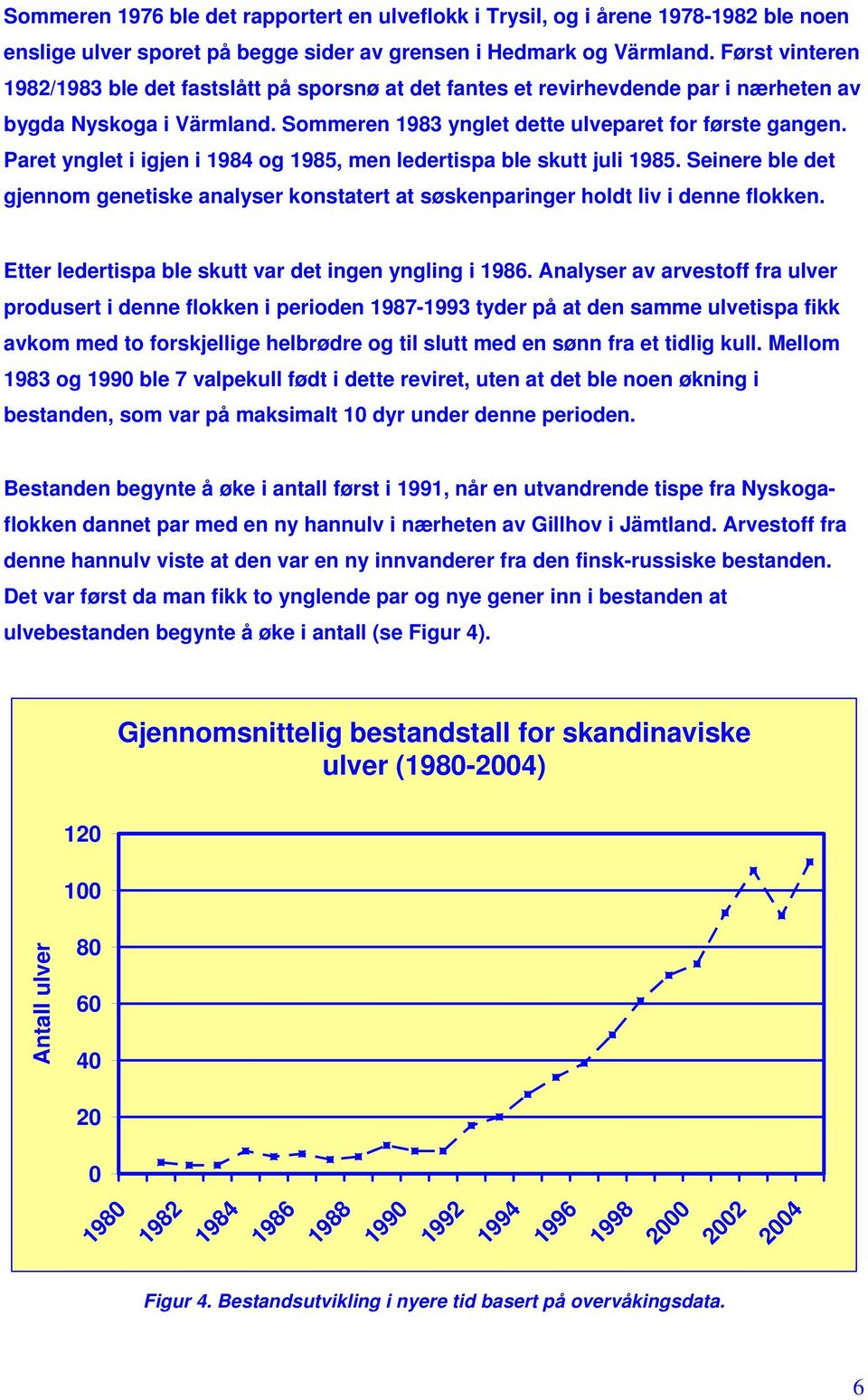 Paret ynglet i igjen i 1984 og 1985, men ledertispa ble skutt juli 1985. Seinere ble det gjennom genetiske analyser konstatert at søskenparinger holdt liv i denne flokken.