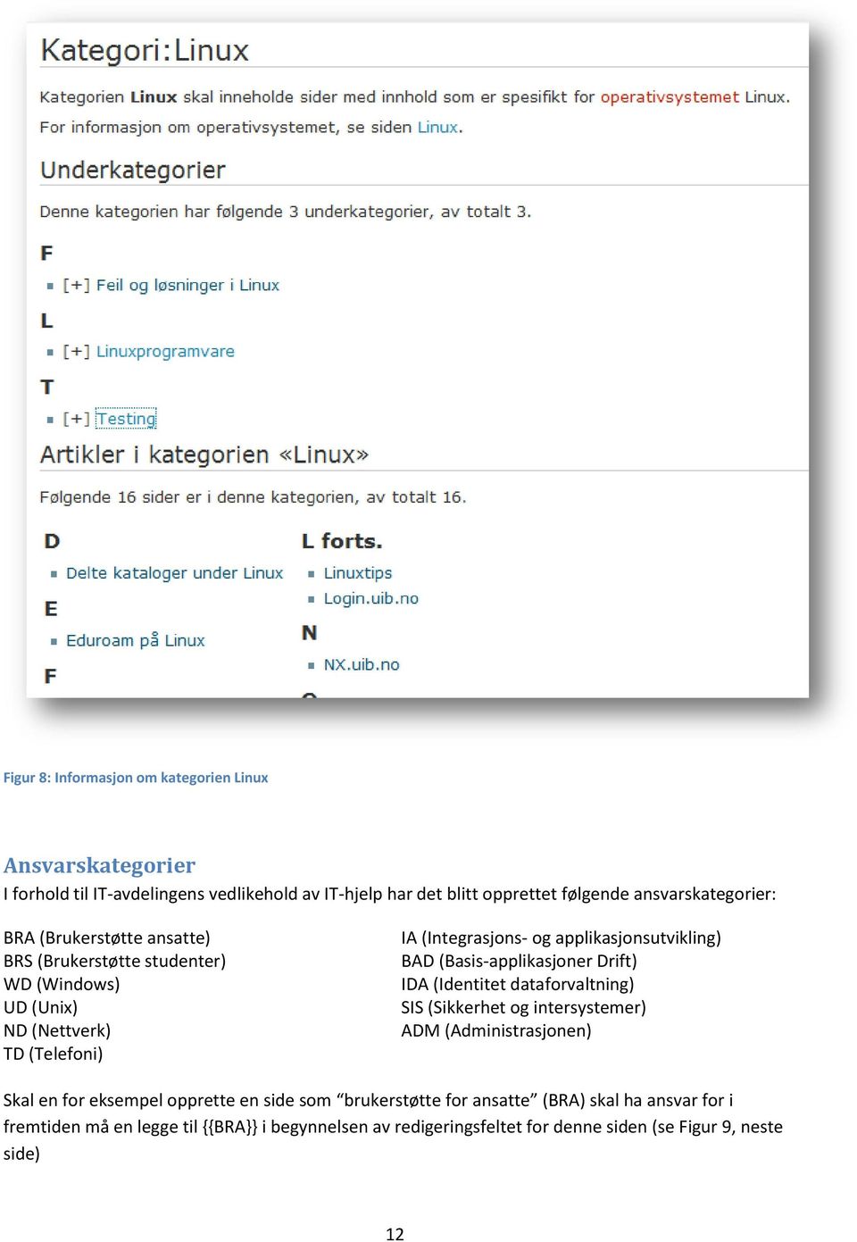 applikasjonsutvikling) BAD (Basis-applikasjoner Drift) IDA (Identitet dataforvaltning) SIS (Sikkerhet og intersystemer) ADM (Administrasjonen) Skal en for