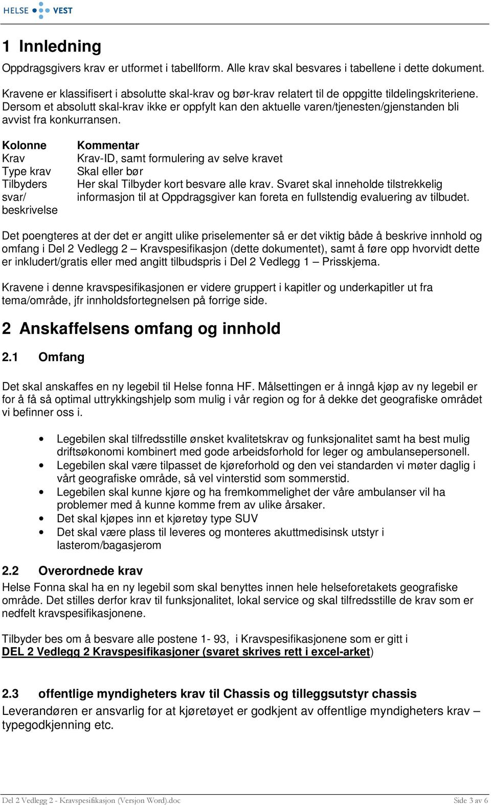 Dersom et absolutt skal-krav ikke er oppfylt kan den aktuelle varen/tjenesten/gjenstanden bli avvist fra konkurransen.