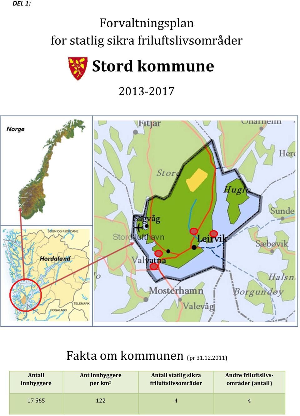 2011) Antall innbyggere Ant innbyggere per km 2 Antall statlig sikra