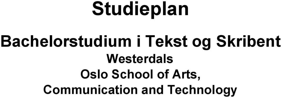 Westerdals Oslo School of