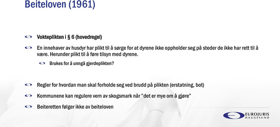 Brukes for å unngå gjerdeplikten?