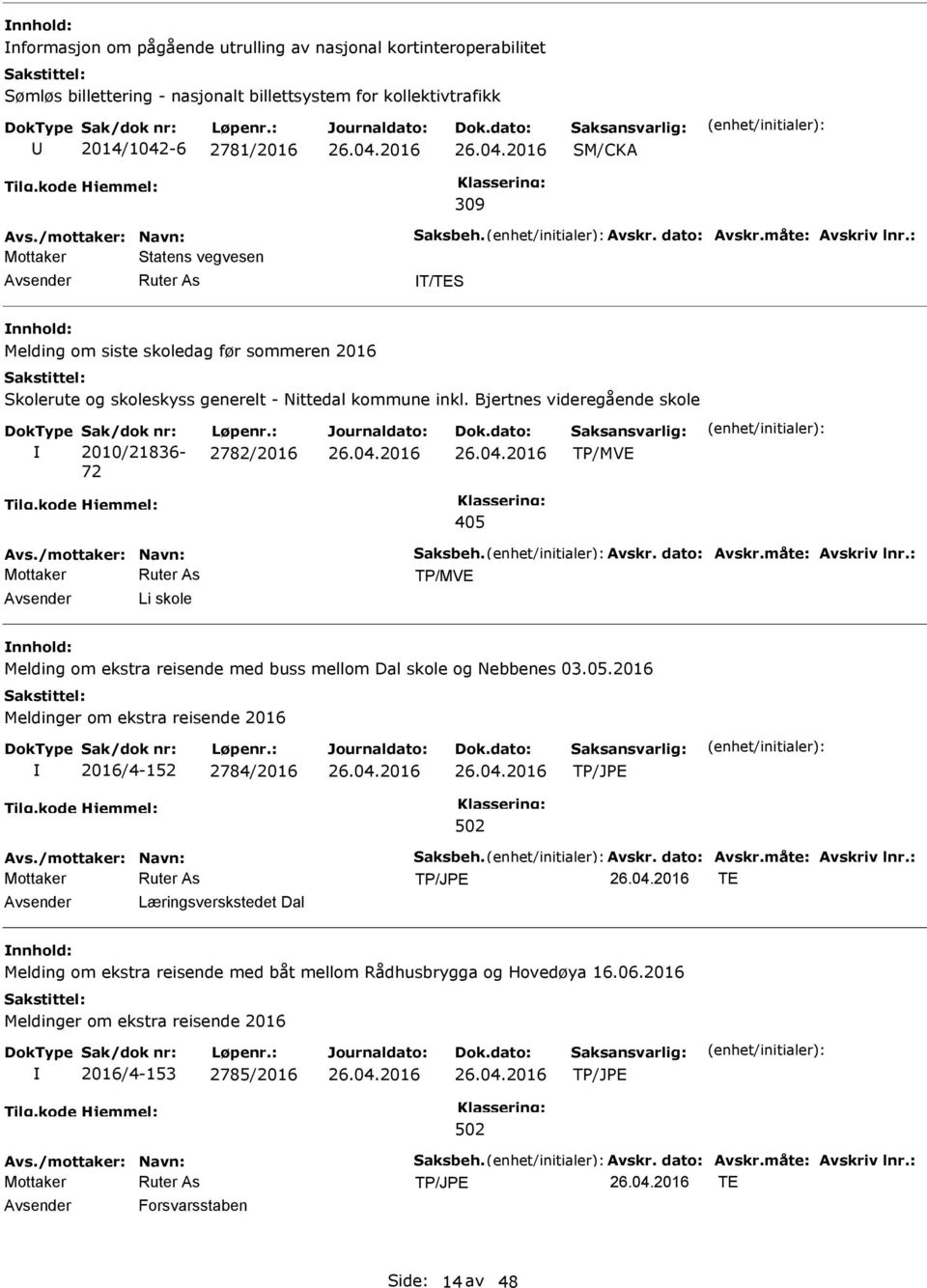 Bjertnes videregående skole 2010/21836-72 2782/2016 TP/MVE 405 