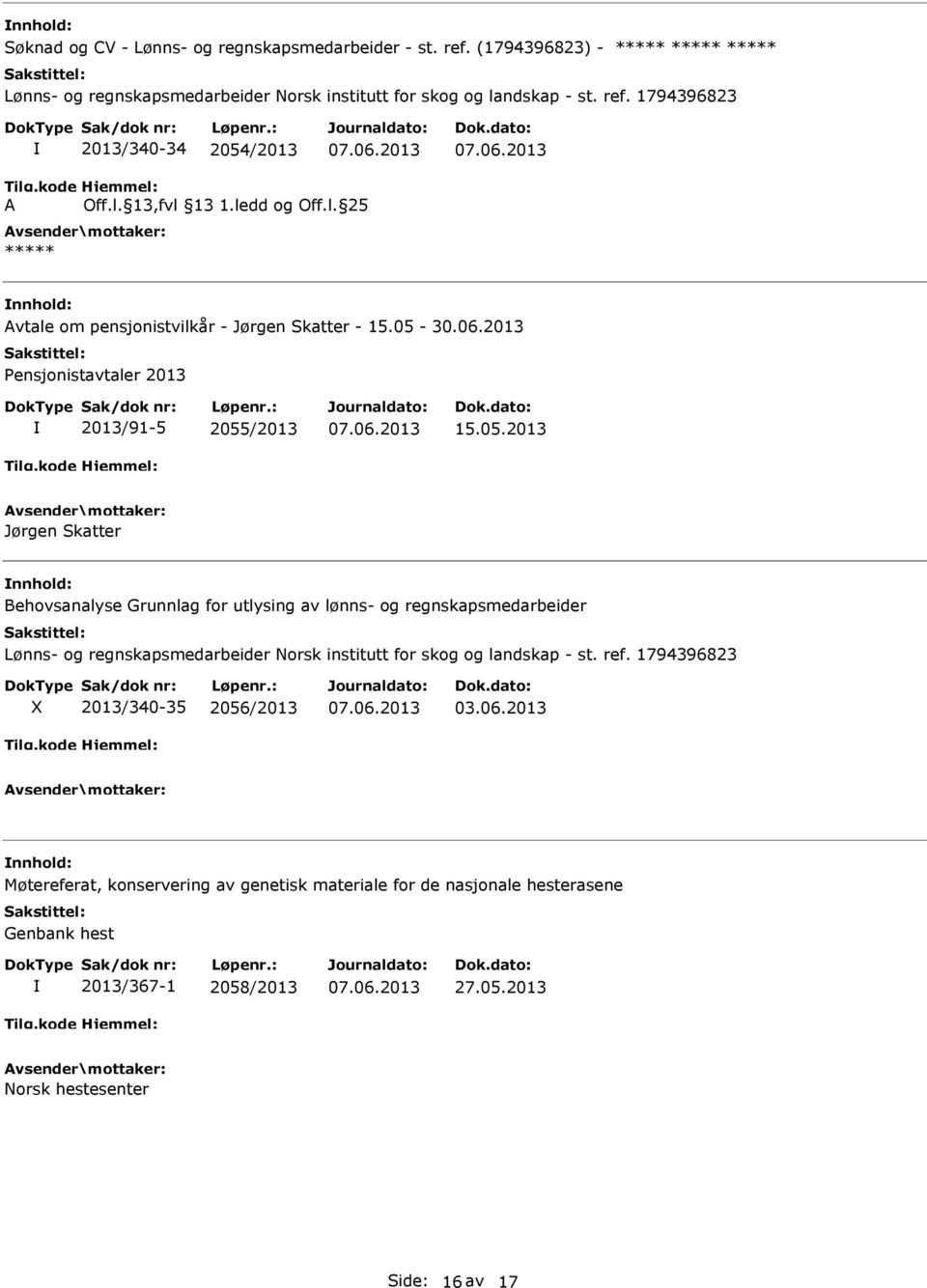 2013 Pensjonistavtaler 2013 2013/91-5 2055