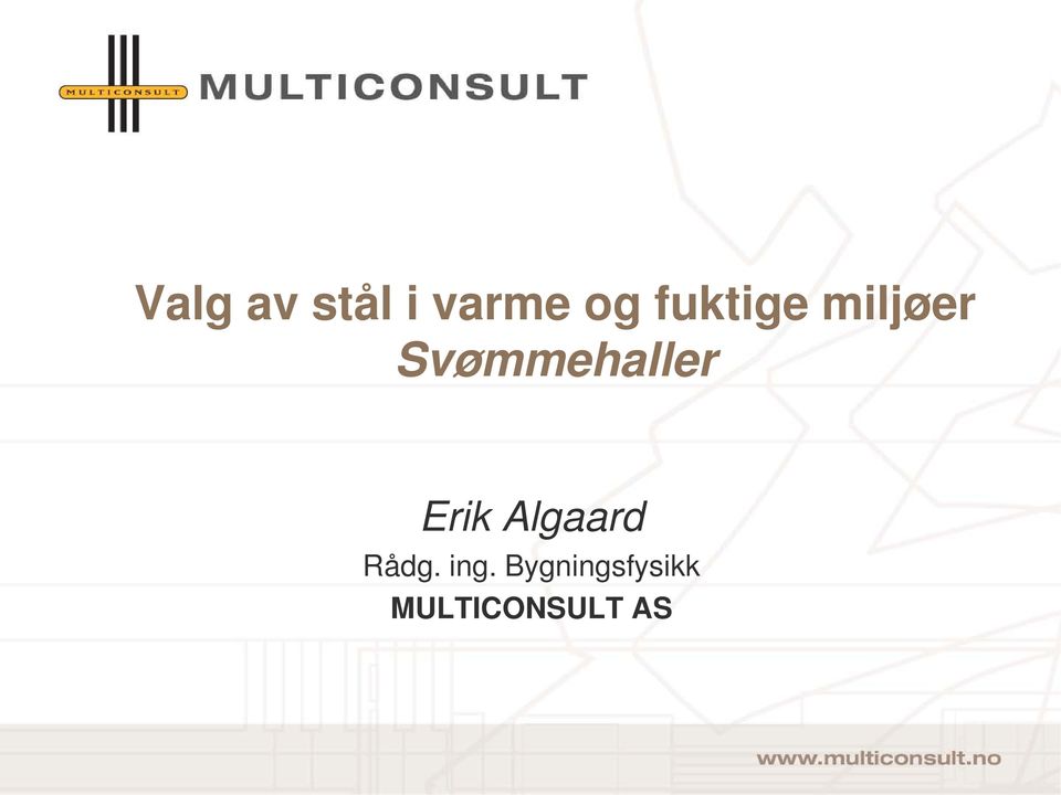 Svømmehaller Erik Algaard