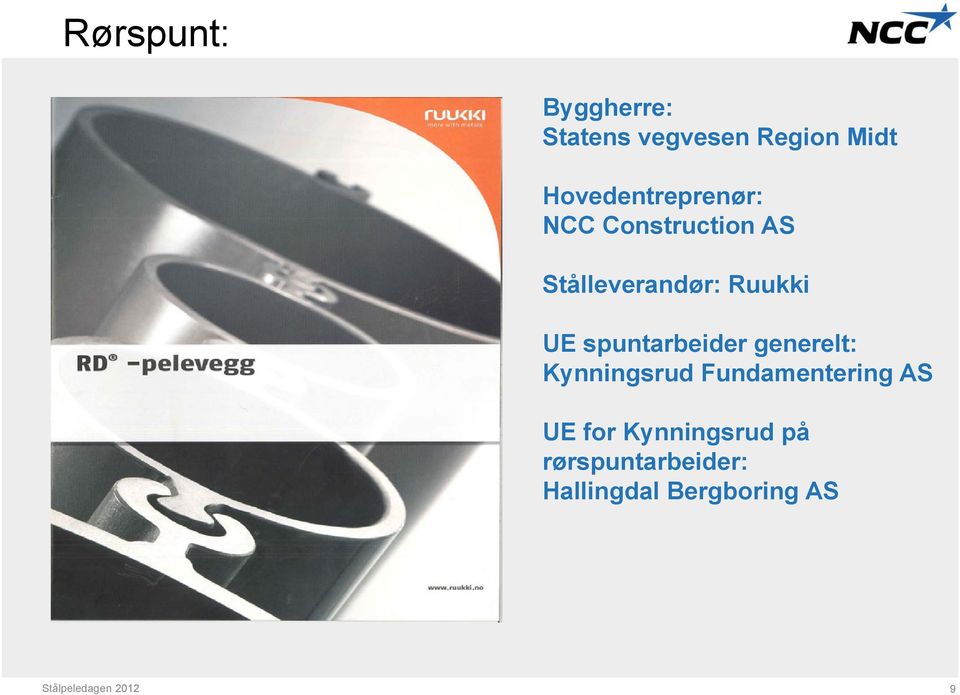 spuntarbeider generelt: Kynningsrud Fundamentering AS UE for