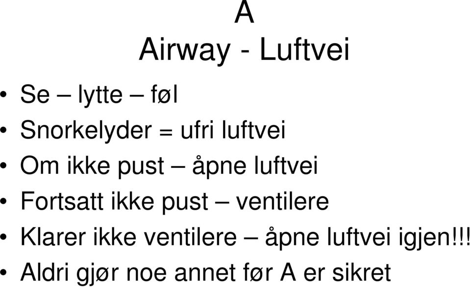 ikke pust ventilere Klarer ikke ventilere åpne