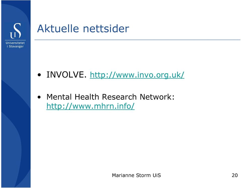uk/ Mental Health Research