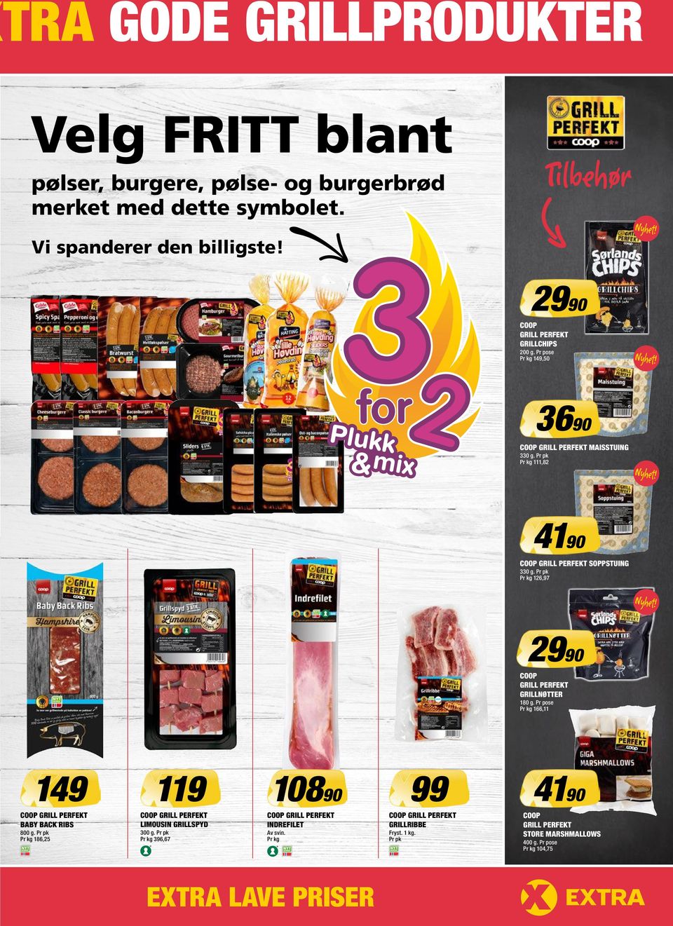 COOP GRILL PERFEKT GRILLSPIDD HAMPSHIRE 300 g. Pr pk Pr kg 233,00. COOP  JUICE Utvalgte varianter. 1,5 l Fra 11,67/l. 1 kartong fra 22,40 - PDF  Gratis nedlasting